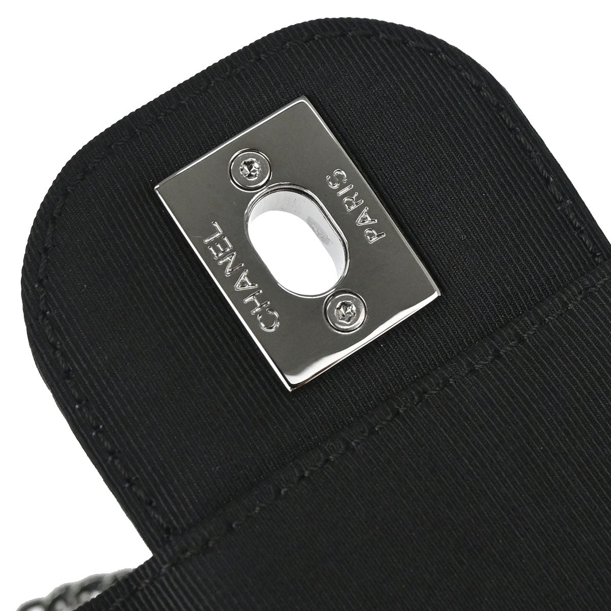 Chanel 2009-2010 Black Canvas Classic Single Flap Shoulder Bag