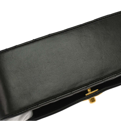Chanel 1996-1997 Black Lambskin Small Diana Shoulder Bag
