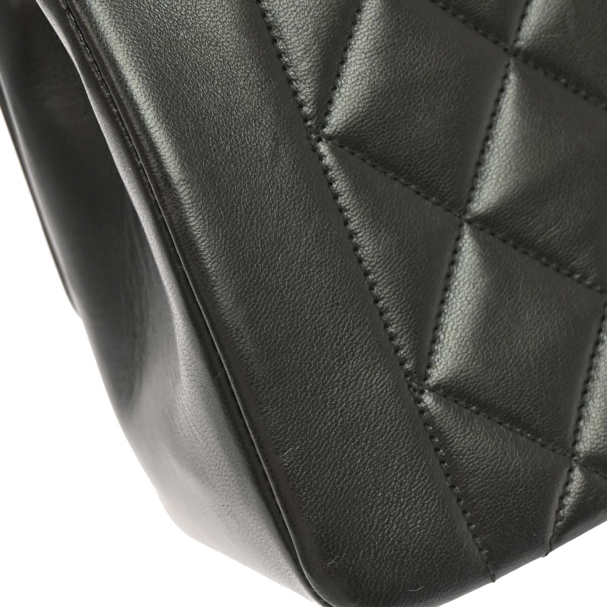 Chanel 1996-1997 Black Lambskin Small Diana Shoulder Bag
