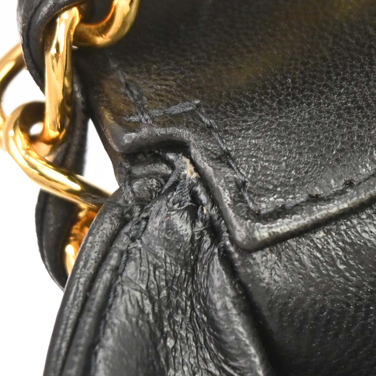 Chanel 1996-1997 Black Lambskin Small Diana Shoulder Bag
