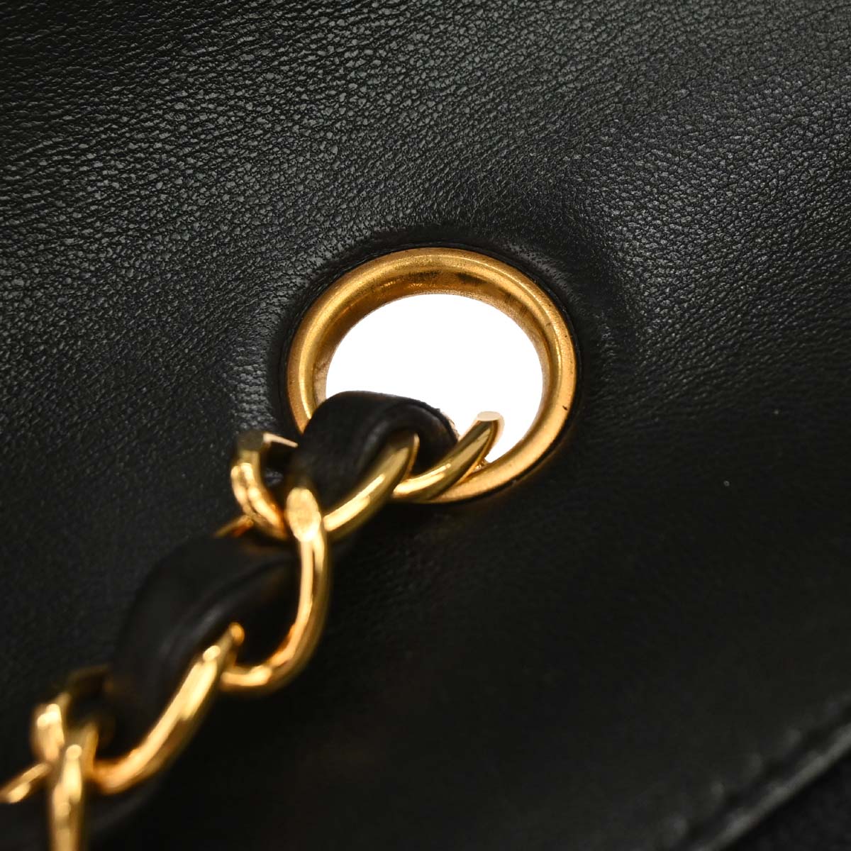 Chanel 1996-1997 Black Lambskin Small Diana Shoulder Bag