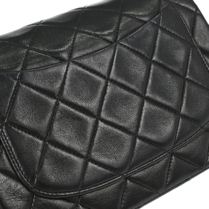 Chanel 1994-1996 Black Lambskin Mini Classic Square Flap Shoulder Bag 17