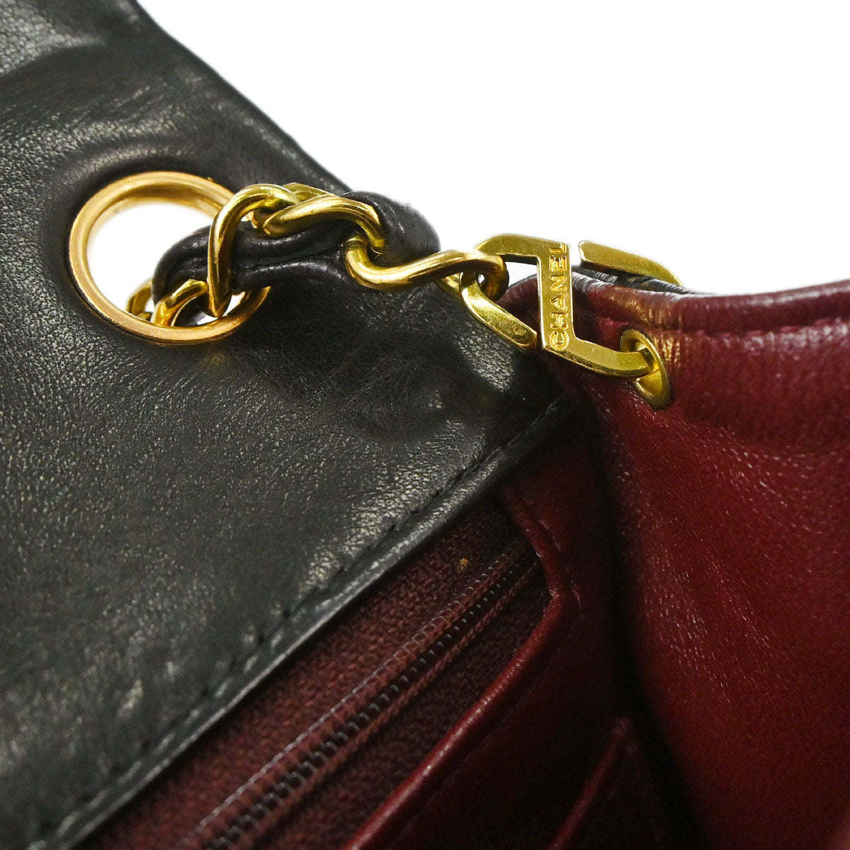 Chanel 1994-1996 Black Lambskin Mini Classic Square Flap Shoulder Bag 17