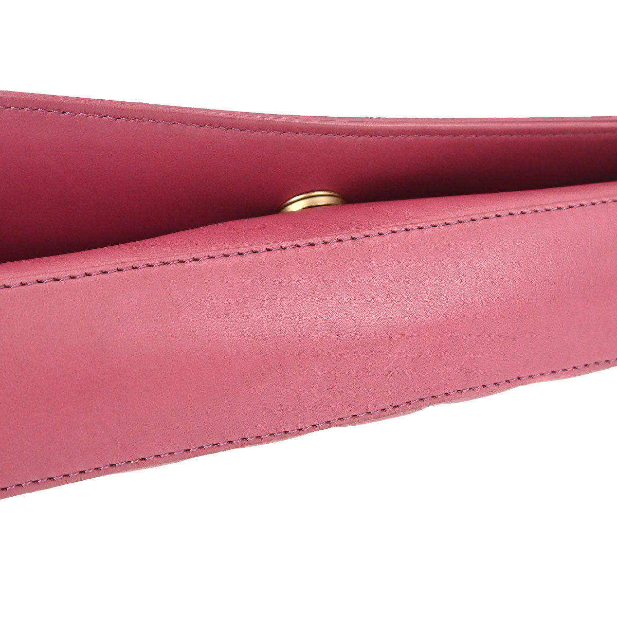 Chanel 2003-2004 Pink Lambskin Choco Bar Shoulder Bag