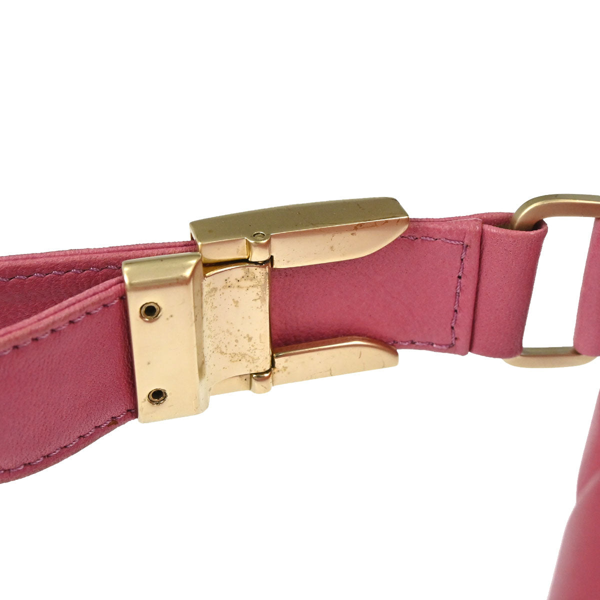 Chanel 2003-2004 Pink Lambskin Choco Bar Shoulder Bag