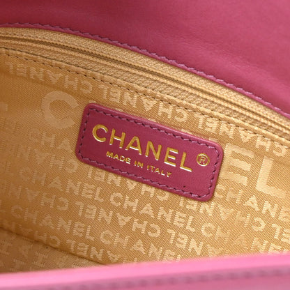 Chanel 2003-2004 Pink Lambskin Choco Bar Shoulder Bag