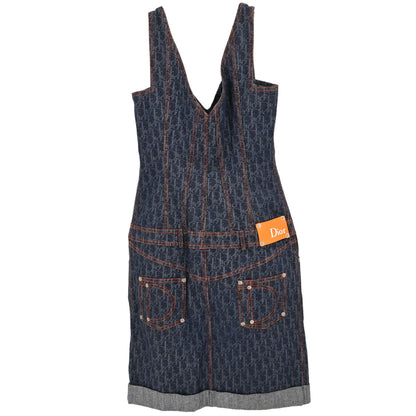 Christian Dior 2006 Sleeveless Denim Dress Trotter Indigo #38