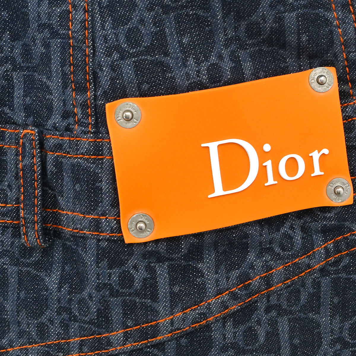 Christian Dior 2006 Sleeveless Denim Dress Trotter Indigo #38