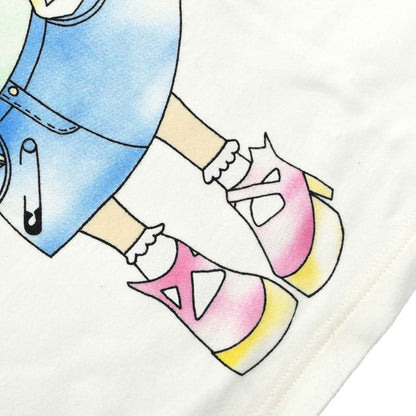 Christian Dior 2005 Print T-shirt Cartoon Girl Ivory #44