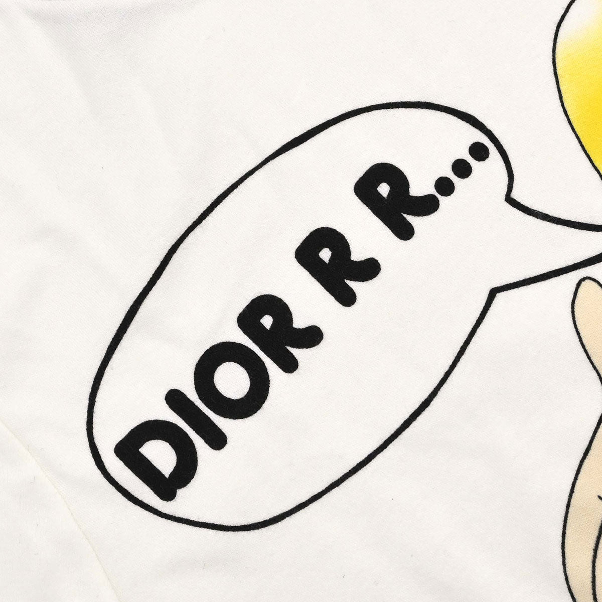 Christian Dior 2005 Print T-shirt Cartoon Girl Ivory #44