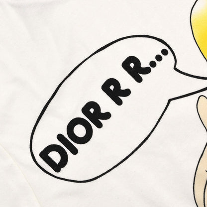 Christian Dior 2005 Print T-shirt Cartoon Girl Ivory #44