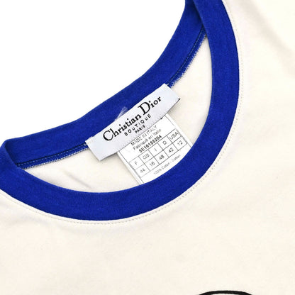Christian Dior 2005 Print T-shirt Cartoon Girl Ivory #44