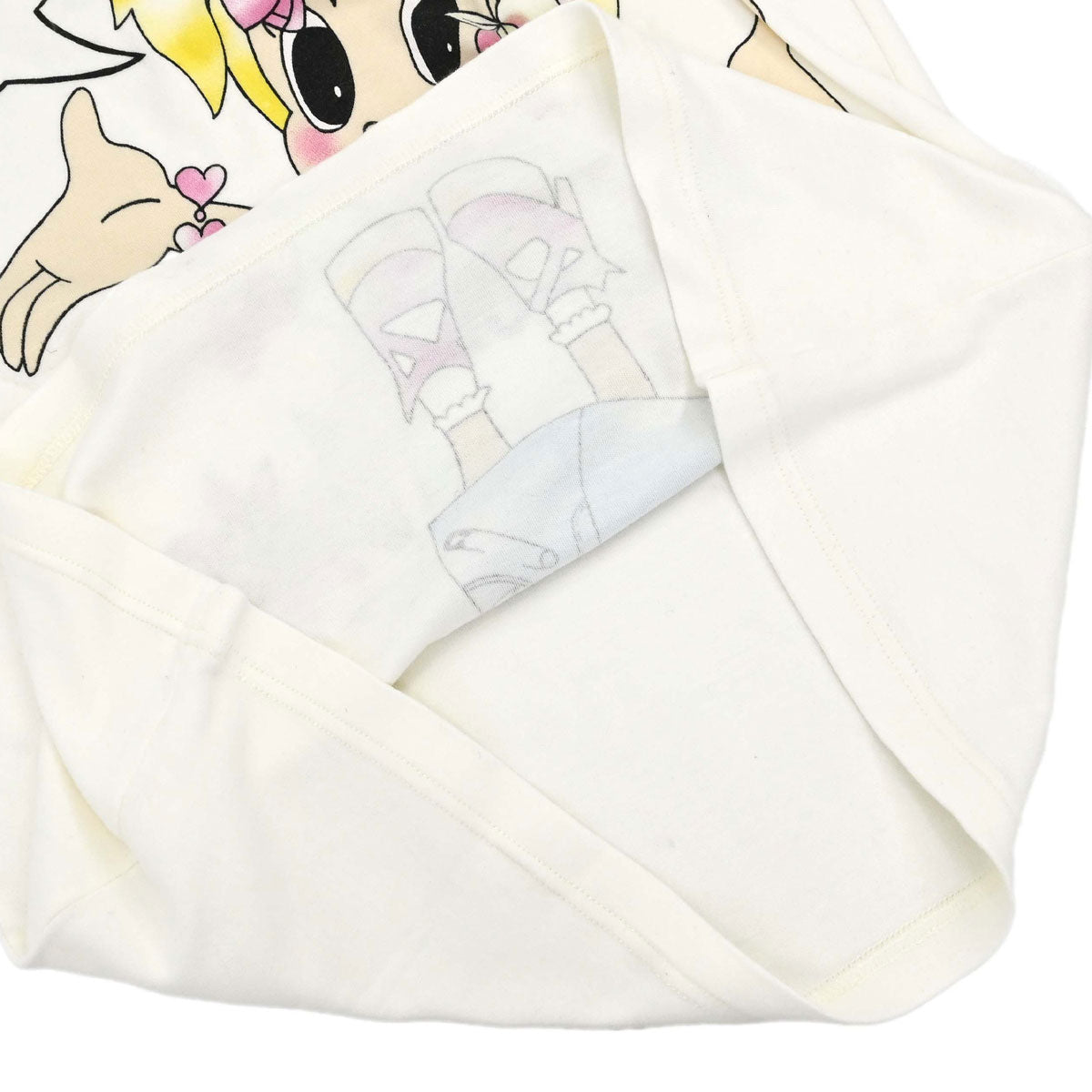 Christian Dior 2005 Print T-shirt Cartoon Girl Ivory #44