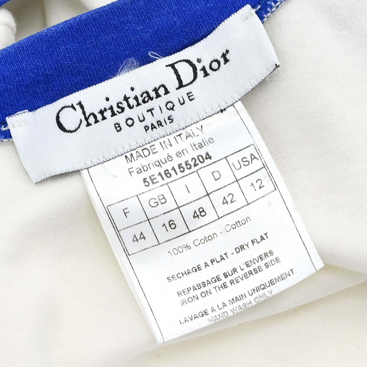 Christian Dior 2005 Print T-shirt Cartoon Girl Ivory #44