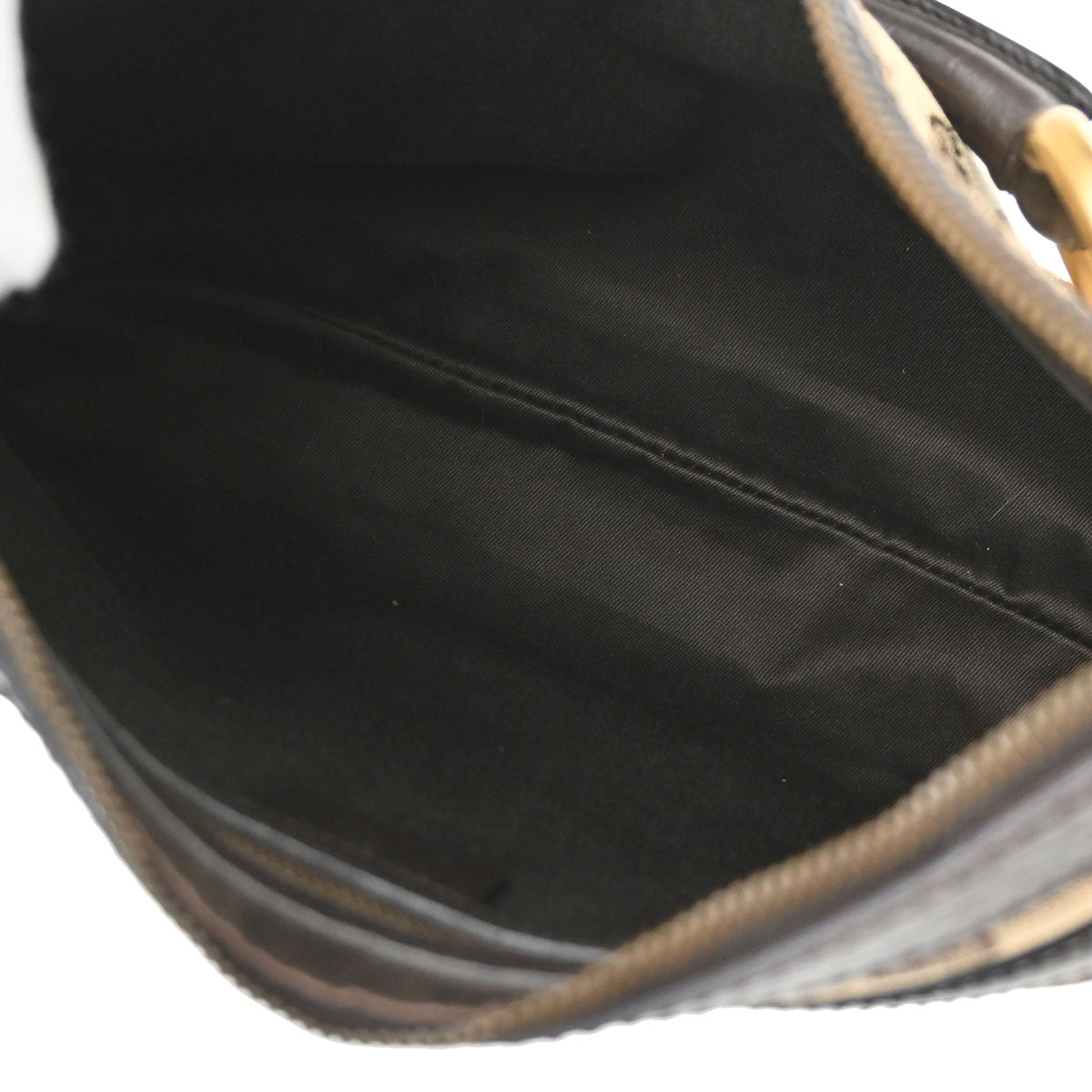 Gucci Beige Canvas GG Horsebit Handbag