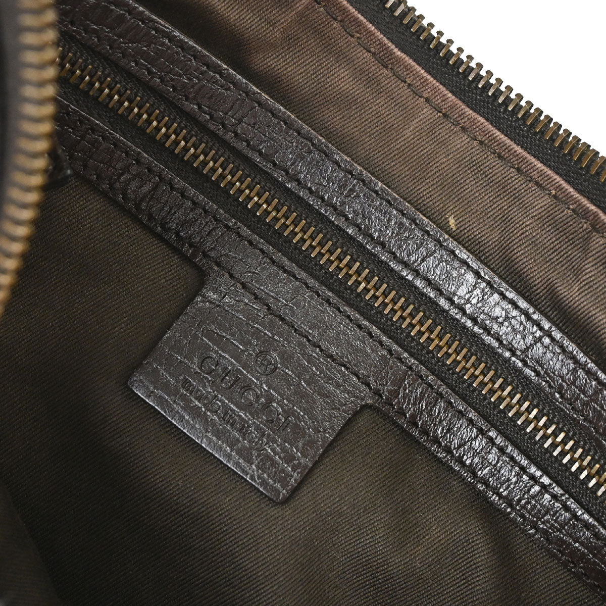 Gucci Beige Canvas GG Horsebit Handbag