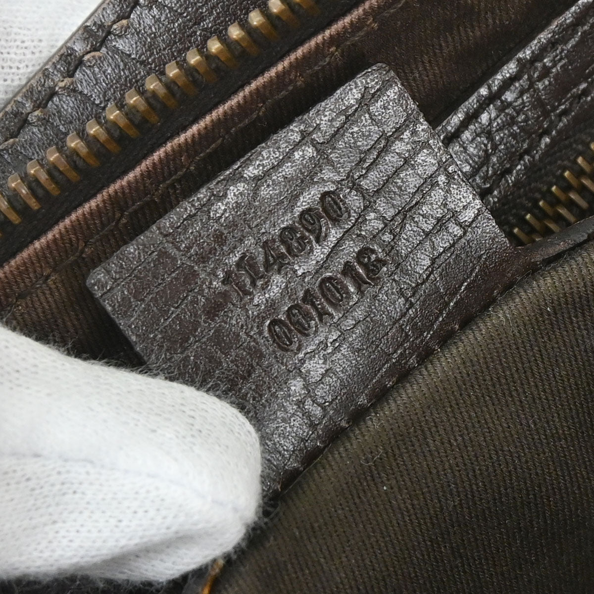 Gucci Beige Canvas GG Horsebit Handbag