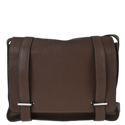 Hermes Terre Taurillon Clemence Steve Caporal 27 Shoulder Bag