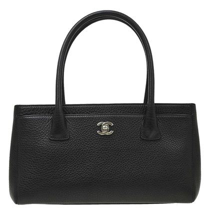 Chanel 2014-2015 Black Deerskin Executive Cerf Tote Bag