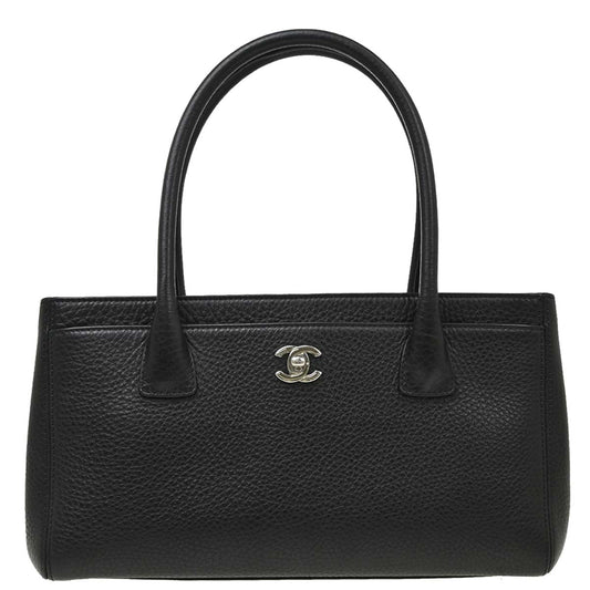 Chanel 2014-2015 Black Deerskin Executive Cerf Tote Bag