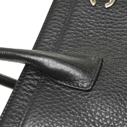 Chanel 2014-2015 Black Deerskin Executive Cerf Tote Bag