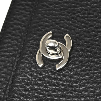 Chanel 2014-2015 Black Deerskin Executive Cerf Tote Bag