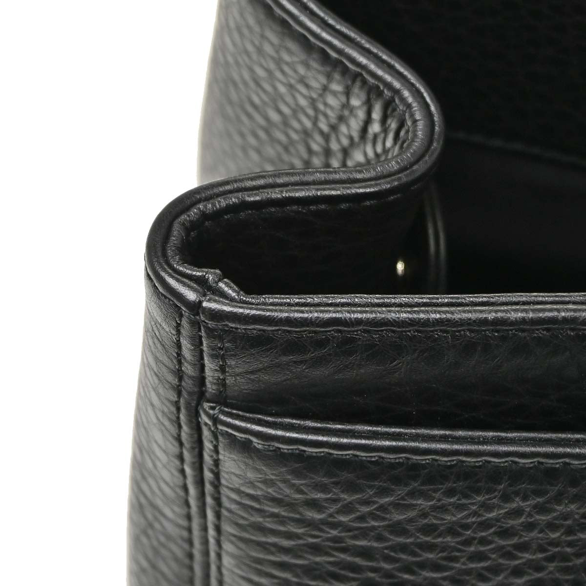 Chanel 2014-2015 Black Deerskin Executive Cerf Tote Bag