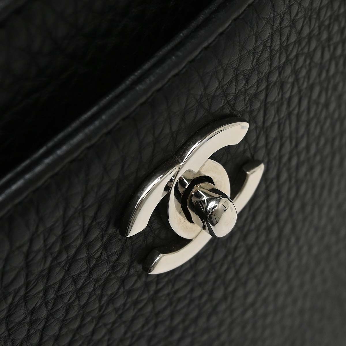 Chanel 2014-2015 Black Deerskin Executive Cerf Tote Bag