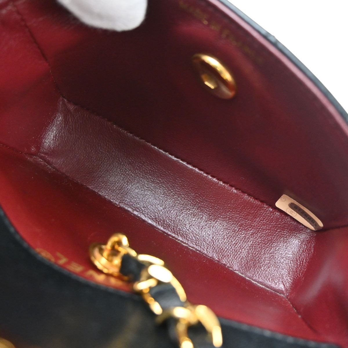 Chanel 1989-1991 Black Lambskin Straight Flap Shoulder Bag