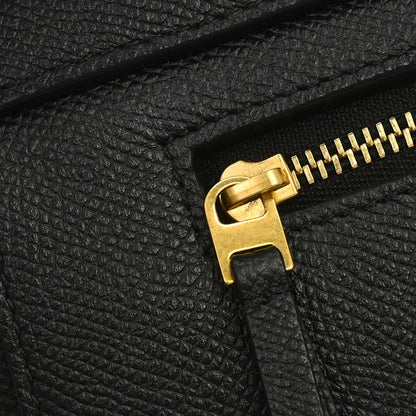 Celine Black Calfskin Belt Bag Micro 2way Shoulder Handbag
