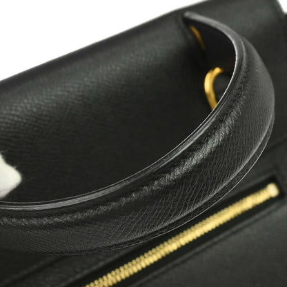 Celine Black Calfskin Belt Bag Micro 2way Shoulder Handbag