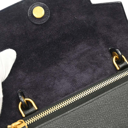 Celine Black Calfskin Belt Bag Micro 2way Shoulder Handbag