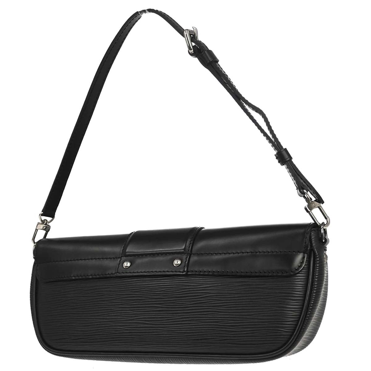 Louis Vuitton 2007 Black Epi Pochette Montaigne Handbag M59292