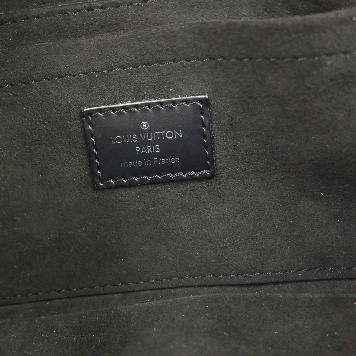 Louis Vuitton 2007 Black Epi Pochette Montaigne Handbag M59292