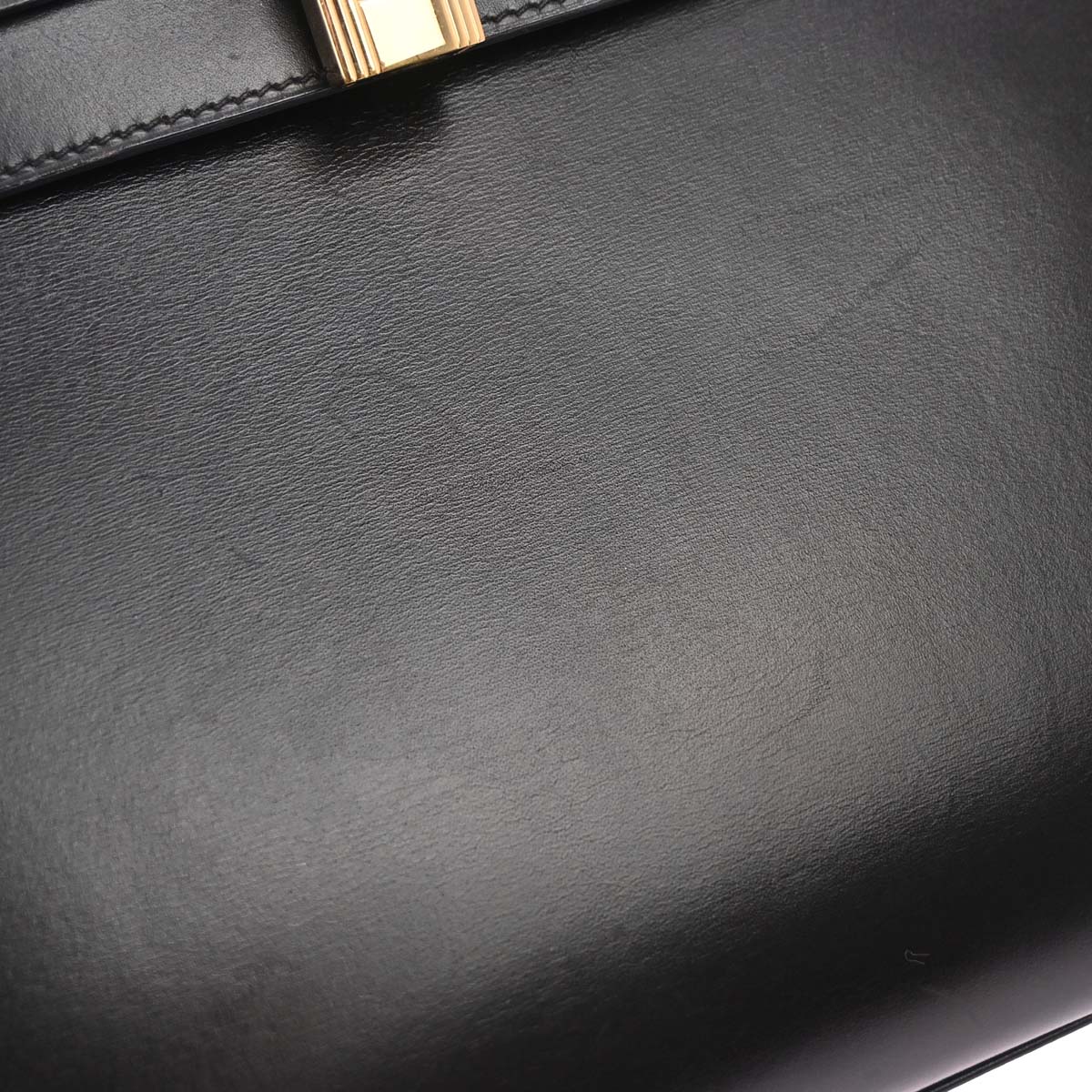 Hermes Black Box Calf Kelly 28 Sellier 2way Shoulder Handbag