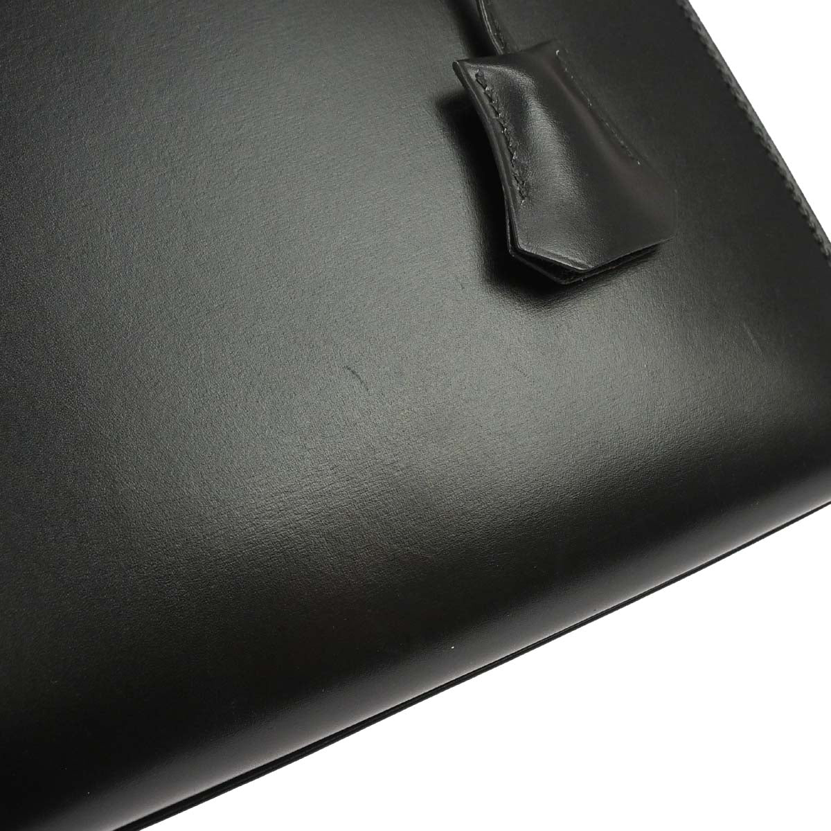 Hermes Black Box Calf Kelly 28 Sellier 2way Shoulder Handbag