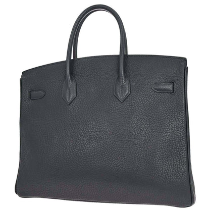 Hermes Blue Indigo Fjord Birkin 35 Handbag