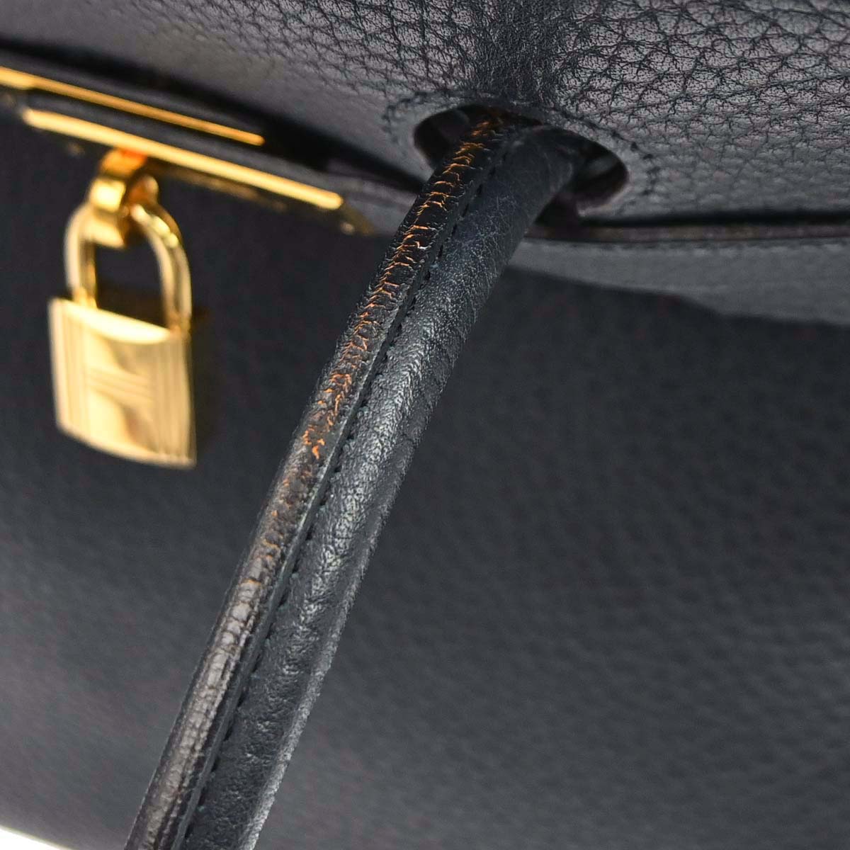 Hermes Blue Indigo Fjord Birkin 35 Handbag