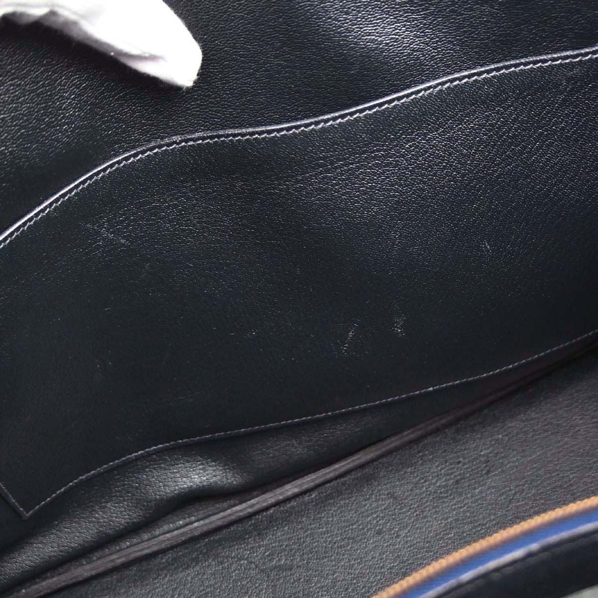 Hermes Blue Indigo Fjord Birkin 35 Handbag