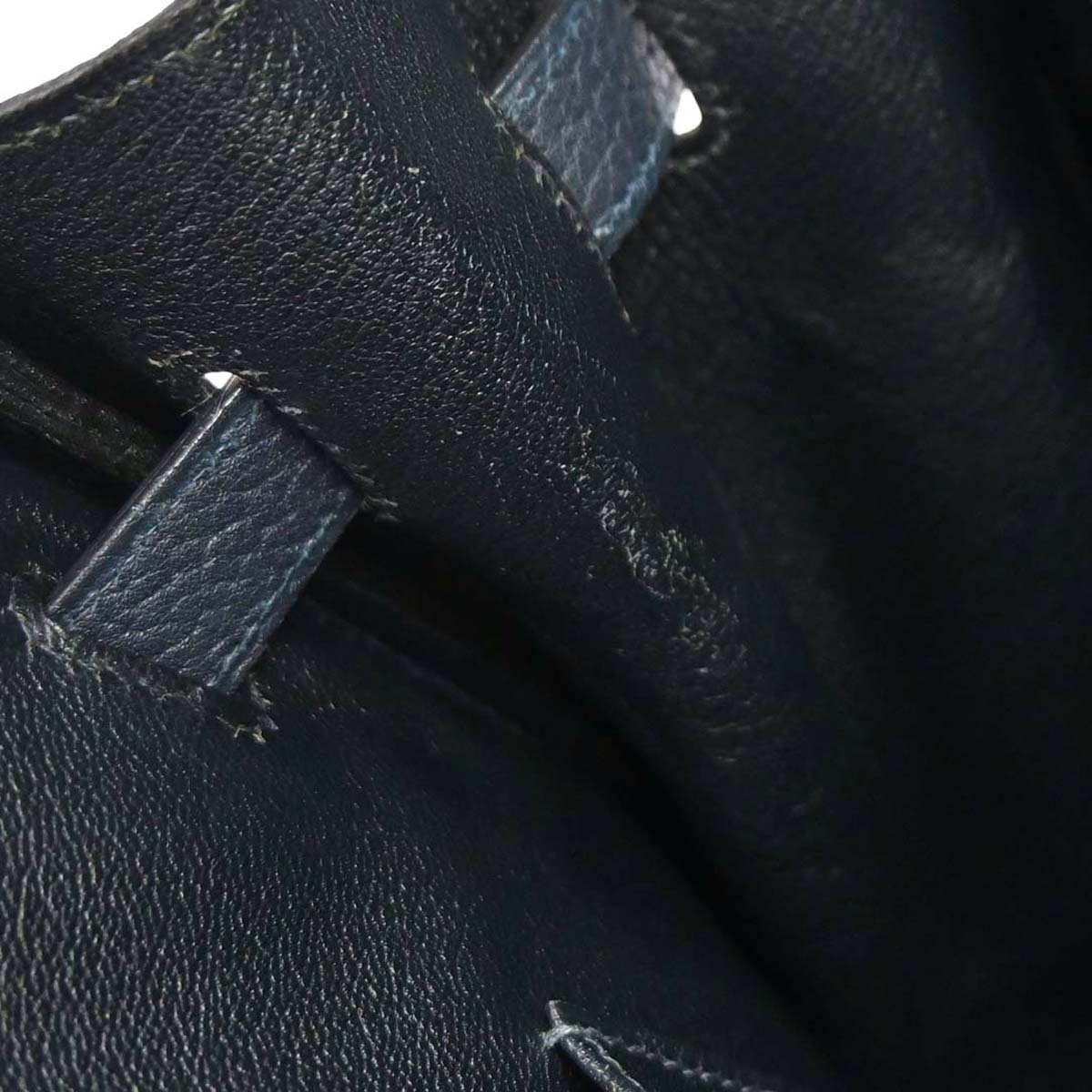 Hermes Blue Indigo Fjord Birkin 35 Handbag