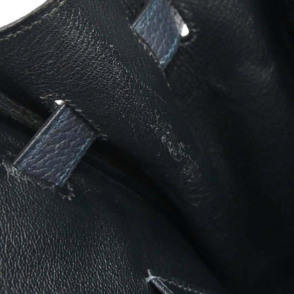 Hermes Blue Indigo Fjord Birkin 35 Handbag