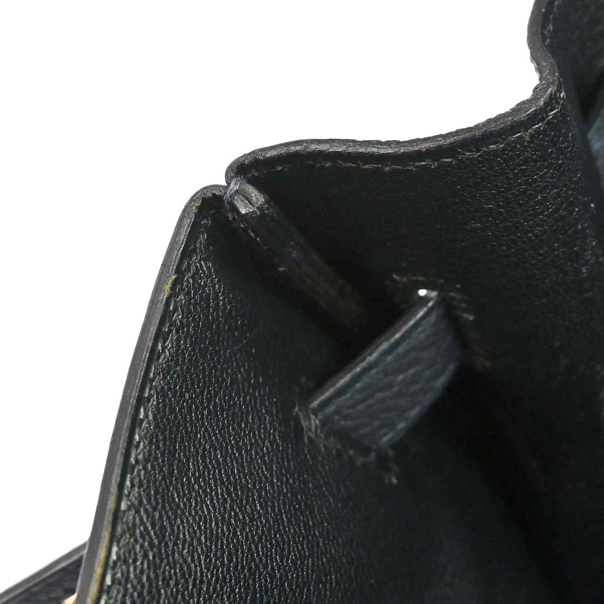 Hermes Blue Indigo Fjord Birkin 35 Handbag