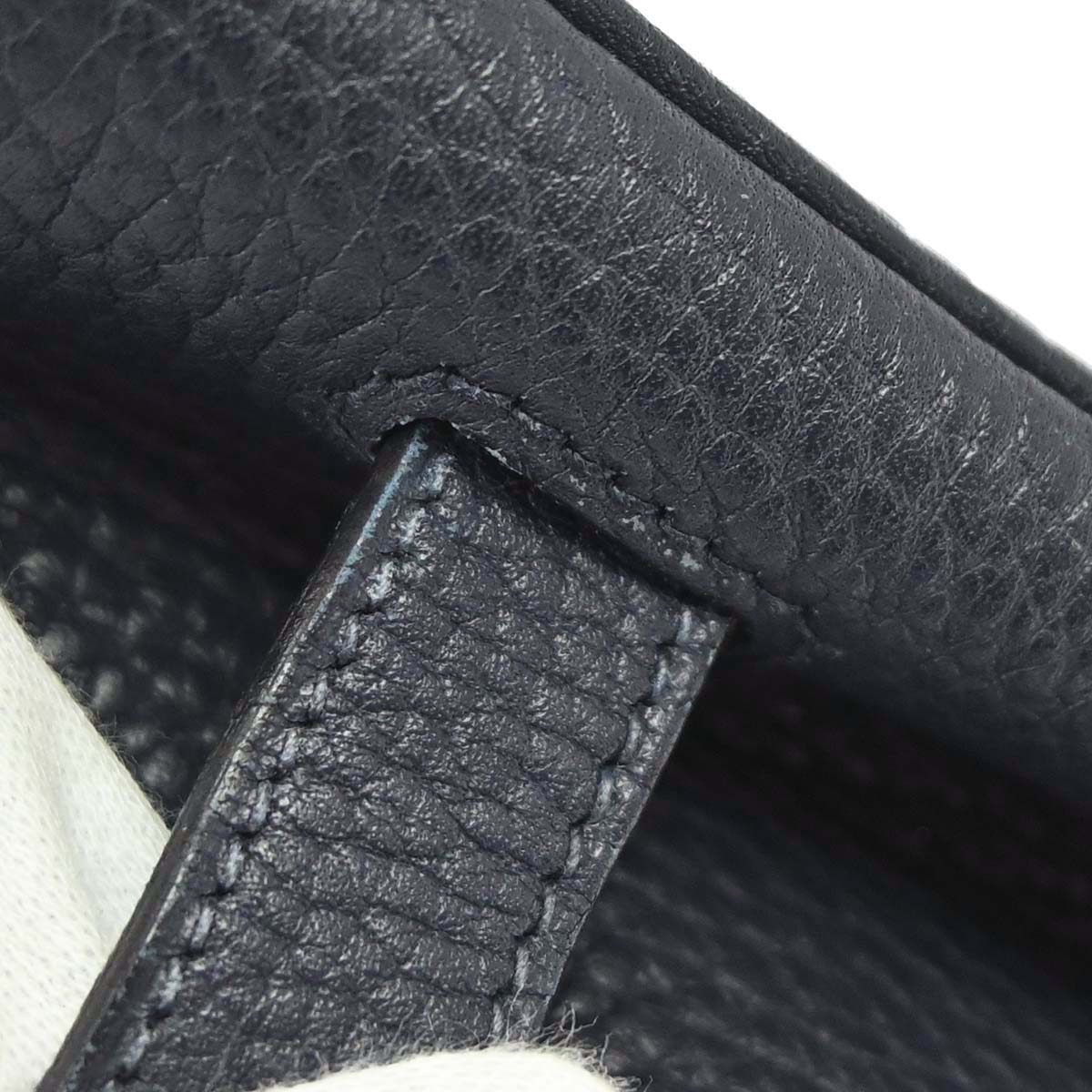 Hermes Blue Indigo Fjord Birkin 35 Handbag