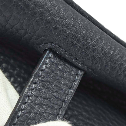 Hermes Blue Indigo Fjord Birkin 35 Handbag