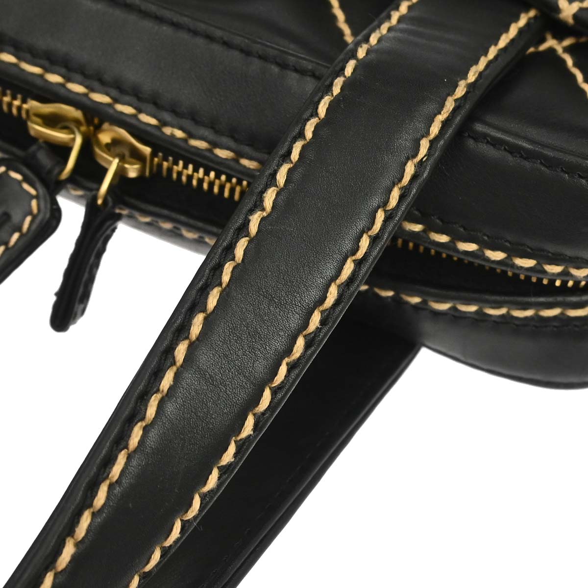 Chanel 2003-2004 Black Calfskin Wild Stitch Handbag