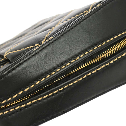 Chanel 2003-2004 Black Calfskin Wild Stitch Handbag