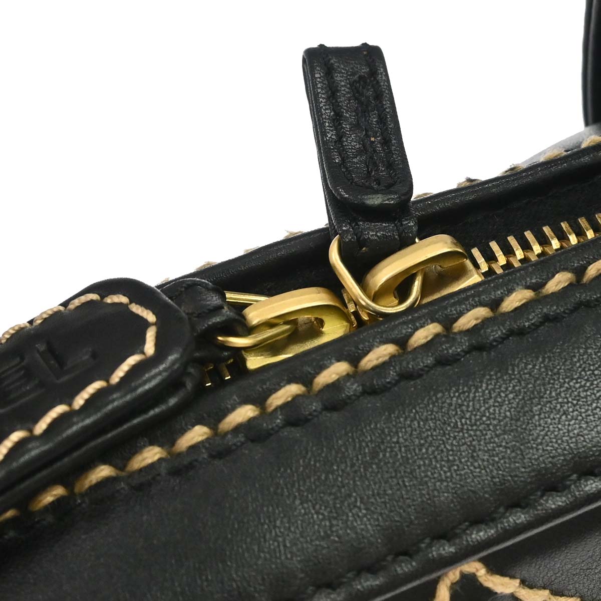 Chanel 2003-2004 Black Calfskin Wild Stitch Handbag