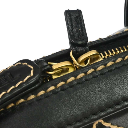 Chanel 2003-2004 Black Calfskin Wild Stitch Handbag