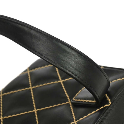 Chanel 2003-2004 Black Calfskin Wild Stitch Handbag