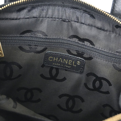 Chanel 2003-2004 Black Calfskin Wild Stitch Handbag